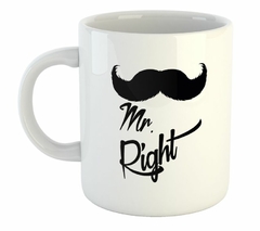 Taza Mr Right Mostacho