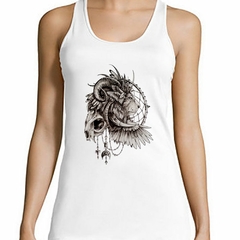 Musculosa Deportiva Leon Con Calavera Atrapasueños - comprar online