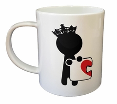 Taza Silueta Rey Reina Rompecabeza Amor M1 - comprar online