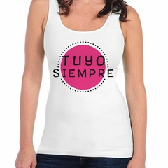 Musculosa Deportiva Tuyo Siempre Circulo Rosa Amor Love - comprar online