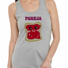 Musculosa Deportiva Pareja Perfecta Tostada M1