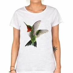 Imagen de Remera Colibri Verde Rojo