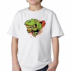 Remera Dinosaurio Sonriente Malvado Art - tienda online