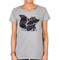 Imagen de Remera Mapache Raccoon Diseño Dibujo