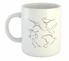 Taza Aves Volando Vector