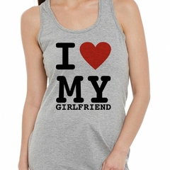 Musculosa Deportiva I Love My Girlfriend Amor Corazon - comprar online