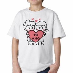 Remera Te Amo Amor Love Enamorado Rosa - comprar online