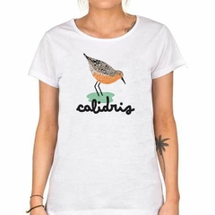 Remera Colibri En El Agua Dibujo Art - TiendaCubik