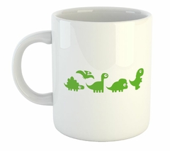 Taza Dinosaurios Animados Dibujos Vector