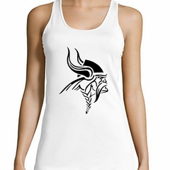 Musculosa Deportiva Vikingo Bigote Trenza Casco Cuernos - comprar online