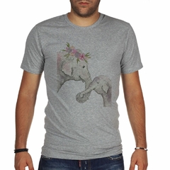 Remera Elefante Art Familia Flores #1 - tienda online