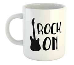 Taza Rock On Guitarra Musica