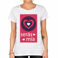 Remera Seras Mia Corazon Amor Love Rojo en internet