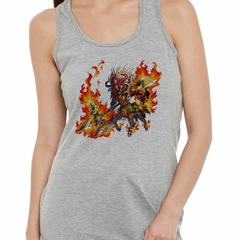 Musculosa Deportiva Guerrero Oriental Mitologia Fuego Arma - comprar online