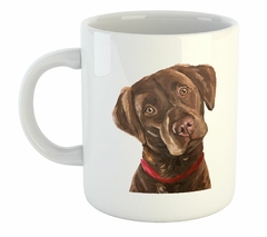 Taza Perro Labrador Curioso Pintura