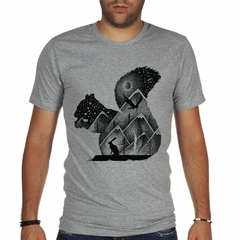 Remera Ardilla Art Dibuj Blanc Y Negr Extrellas - tienda online