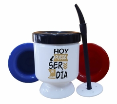 Mate Hoy Salgo A Comerme El Mundo Frase World - comprar online