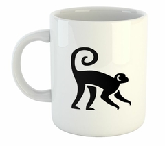 Taza Mono Caminando Vector