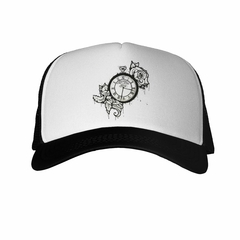 Gorra Reloj Rosas Diseño Negro - comprar online