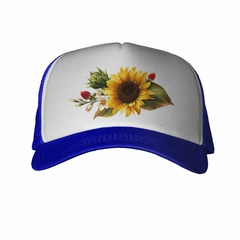 Gorra Girasol Flores Amarillo Hojas