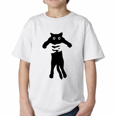 Imagen de Remera Gato Negro Manos Cat Black