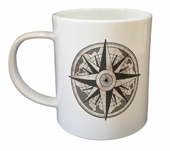 Taza Rosa De Los Vientos Brujula Compass - comprar online