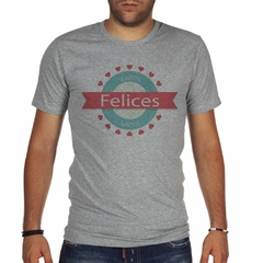 Remera Seamos Felices Juntos Corazones en internet