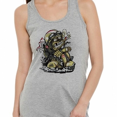 Musculosa Deportiva Smoking Cigarrette Draving A Motorcycle