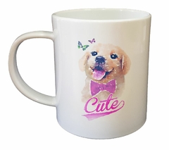 Taza Perro Labrador Cute Mariposas Tierno - comprar online