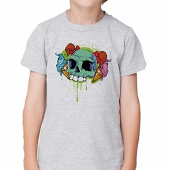 Remera Calavera Con Peinado Y Helados Art en internet