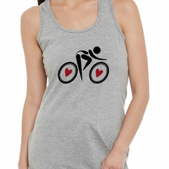 Musculosa Deportiva Ciclista Corazon Deporte Bicicleta