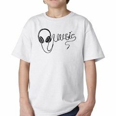 Remera Musica Auriculares Frase Amor - comprar online