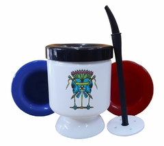 Mate Calaveras Huesos Con El Texto Que Quieras - comprar online