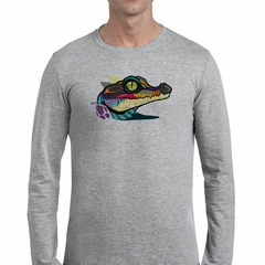 Imagen de Remera Manga Larga Caiman Cocodrilo Reptil Lagarto