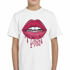 Remera Beso Kiss Rosa I Love You Boca Art - comprar online