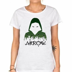 Remera Arrow Flecha Verde Dibujo Art M2 - TiendaCubik