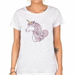 Remera Unicornio De Perfil Cara Feliz en internet