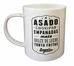 Taza Asado Mate Tradiciones Argentina - tienda online