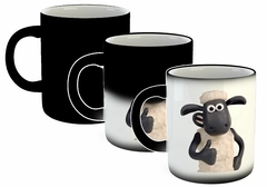 Taza Shaun The Sheep Oveja Blanc Sonriend Dedo en internet