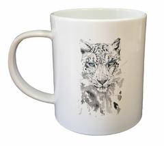 Taza Leopardo Pintura Watercolor - TiendaCubik