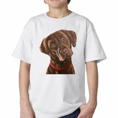 Remera Perro Labrador Curioso Pintura - tienda online