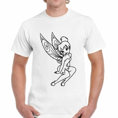 Remera Tinkerbell Hada Dibujit Caric Alas Negro - tienda online