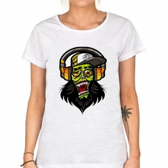 Remera Zombi Rock Musica Gorra Auriculares - tienda online