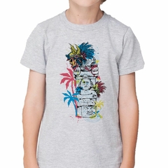 Remera Buda Arte Calavera Plumas Palmeras en internet