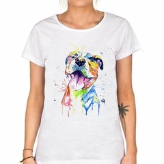 Remera Pitbull Watercolor en internet