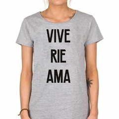 Remera Vive Rie Ama M1 - tienda online