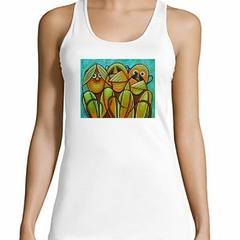 Musculosa Deportiva Monos 3 Monkeys Pintura Art - comprar online