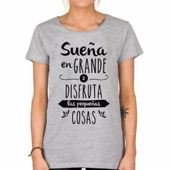 Remera Sueña En Grande Negro Dream Big