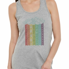 Musculosa Deportiva Nubes Con Lluvia De Arcoiris M2 - comprar online