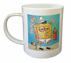 Taza Bob Esponja Fumado Cannabis Ojos Rojos M2 - comprar online